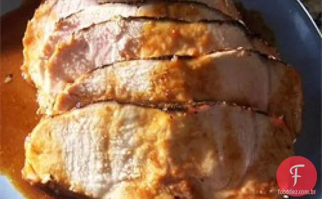 Assado Vitrificado Fruta Da Carne De Porco