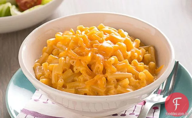 Noite de cinema macarrão e queijo