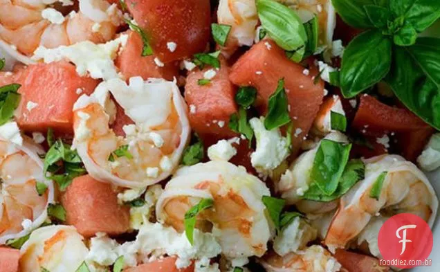 Salada De Camarão E Melancia