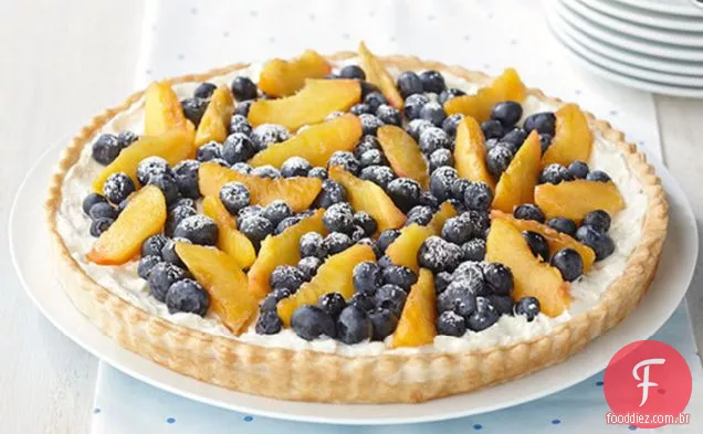 Blueberry & Peach Creme Tart