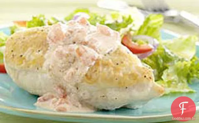 Peitos de frango em molho de creme azedo