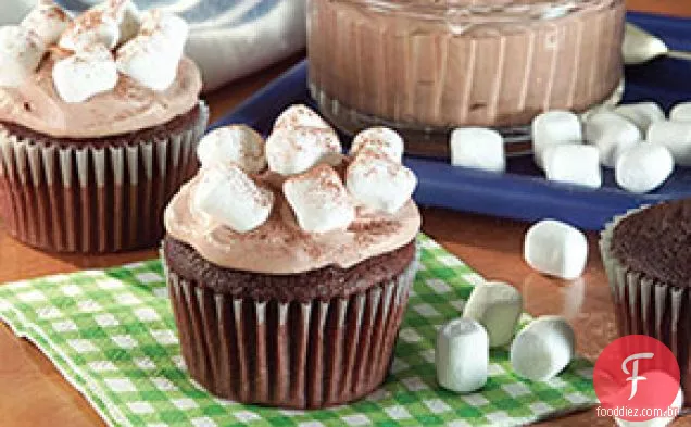 Chocolate Quente - Marshmallow Cupcakes