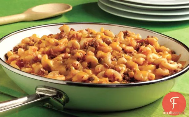 Macarrão Queijo Salsa Skillet