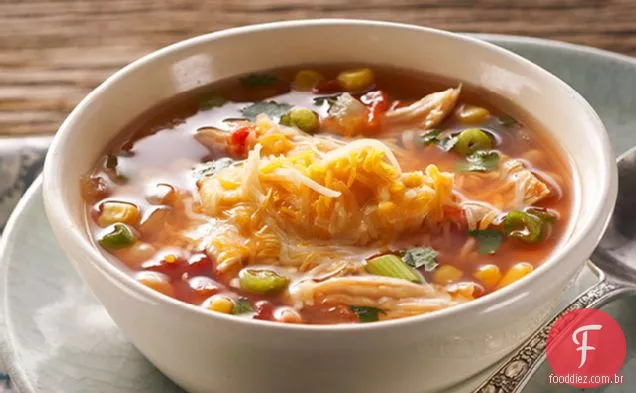 Sopa De Frango Mexicana Saudável