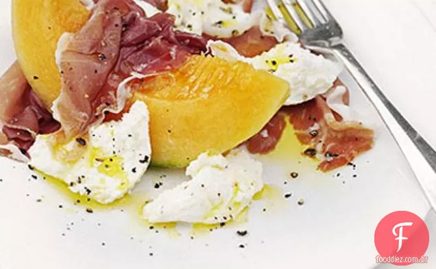 Mozzarella, Prosciutto & Charentais Salada De Melão