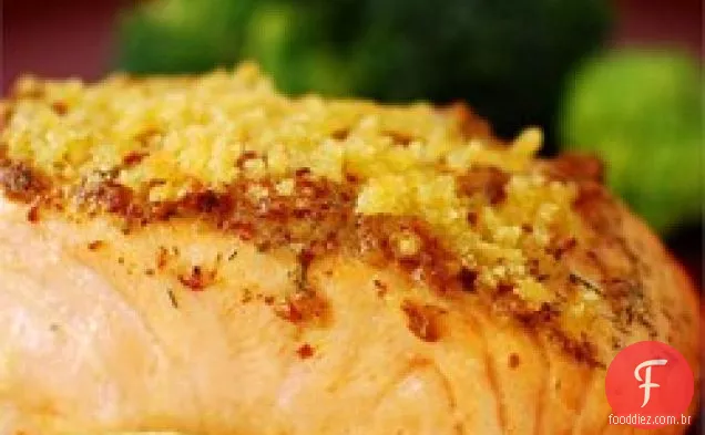 Salmão Assado Dijon