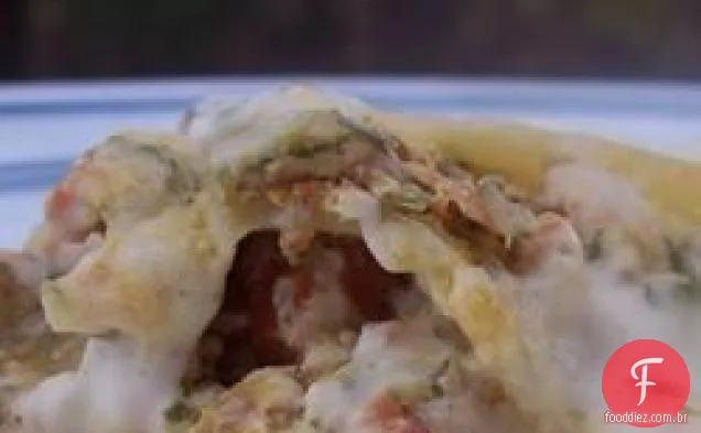 Lasanha De Espinafre fácil Com Molho Branco