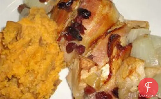 Frango Assado Com Bacon De Maçã