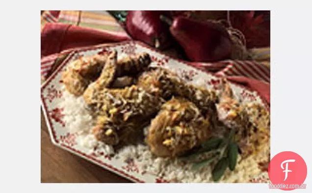 Frango Com Curry Assado
