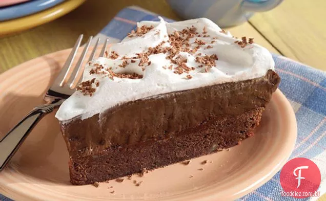 Torta De Pudim De Fundo Brownie