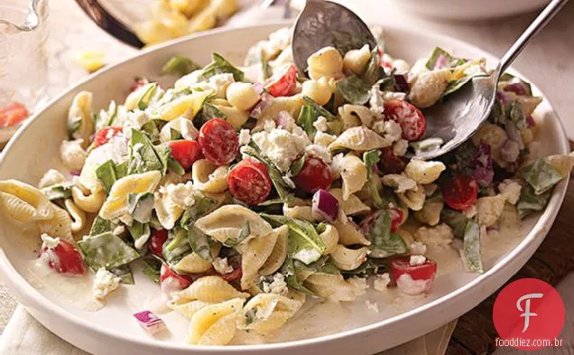Salada De Massa Mediterrânea Cremosa