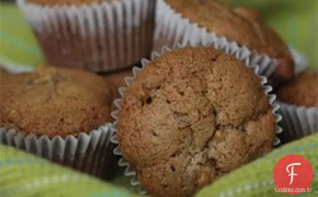 Muffins De Café Da Manhã Com Maçã Cranberry