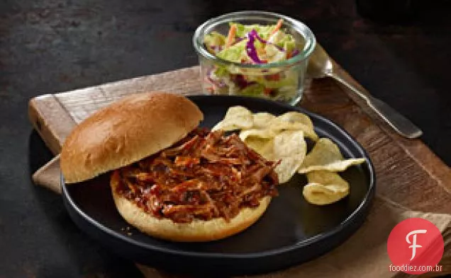 Carne de porco em um pão