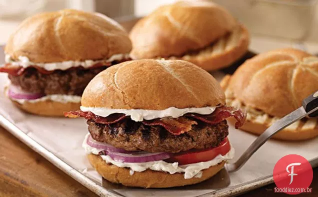 Bacon Blue Cheese Burgers