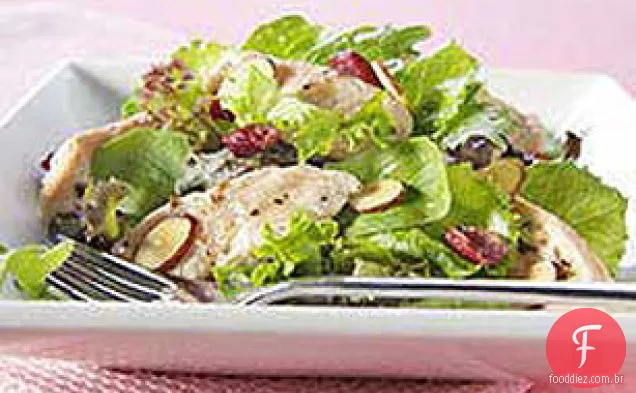 Salada quente de frango e Cranberry