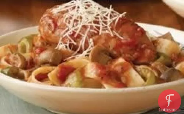 Frango Salgado Cozido Lentamente Cacciatore