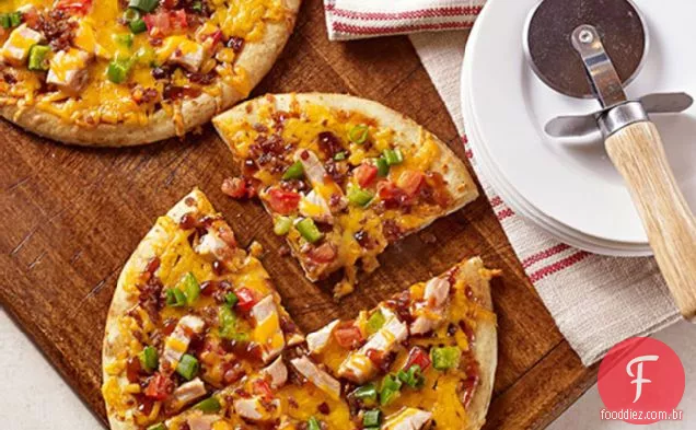 Churrasco frango e Bacon Pizza