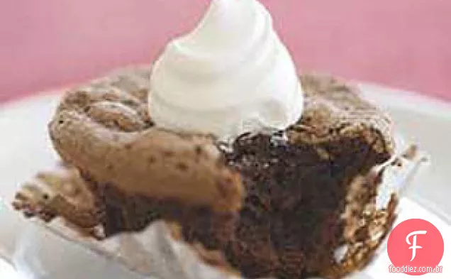 Copos Dobro Do Fudge Do Chocolate