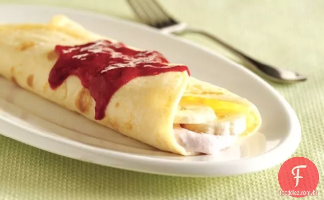 Banana-Framboesa CrÃªpes