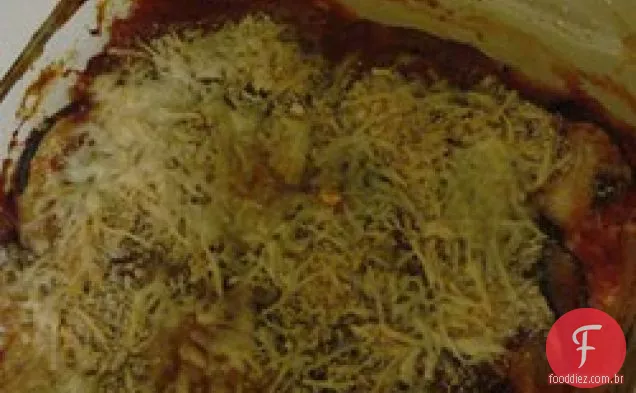 Berinjela e tomate assar