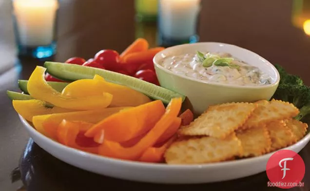 Bacon Ranch Dip Feito Sobre