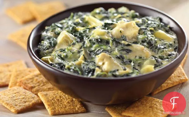 VELVEETA Queso Blanco espinafre e alcachofra Dip