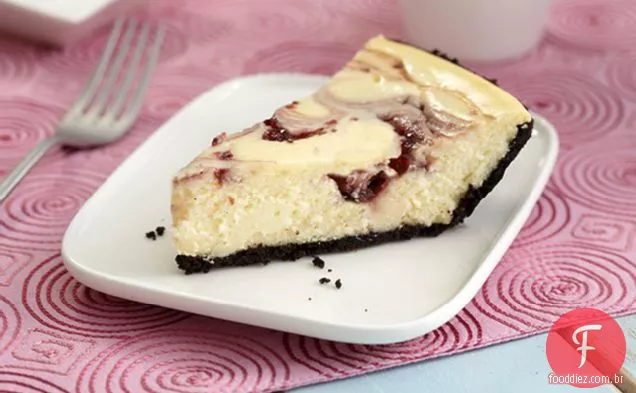PHILADELPHIA 3 - passo Chocolate Branco-Cheesecake De Framboesa