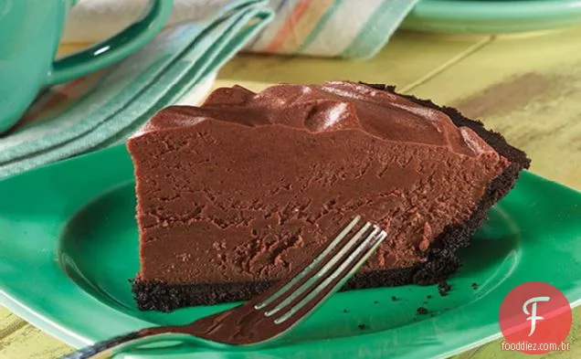 Torta De Mousse De Chocolate Simples