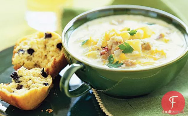Sopa De Milho Com Salsicha