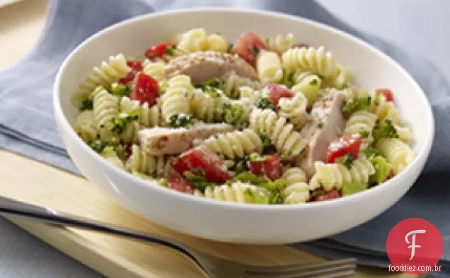 Frango Rápido-Macarrão Com Parmesão