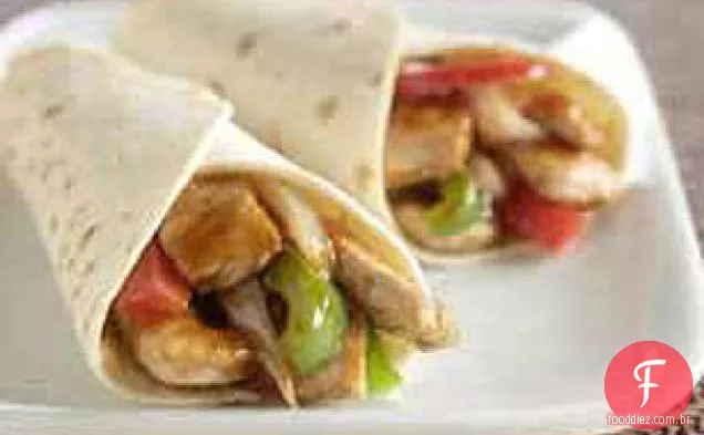 Churrasco porco Wraps