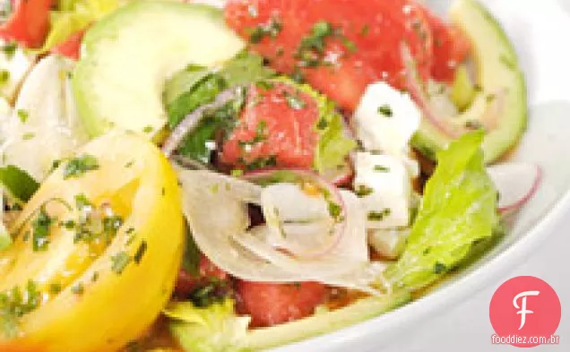Salada De Tomate E Melancia