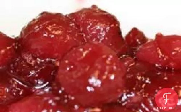 Chutney De Maçã De Cranberry Com Especiarias
