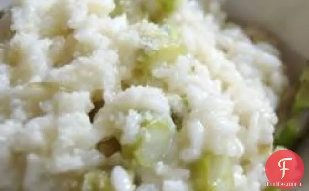 Risoto de limão com aspargos