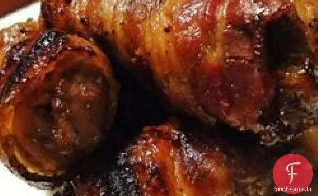 Backstrap De Alce Grelhado Embrulhado Em Bacon