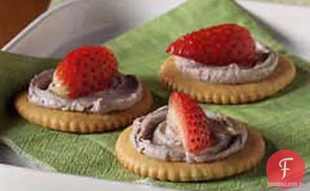 Snacks Cremosos De Morango