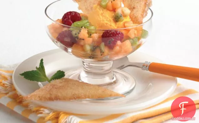 Sorvete Sundaes Com Batatas Fritas Amanteigadas Temperadas