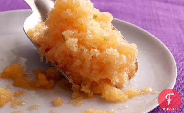 Cantaloupe-Lime Granita