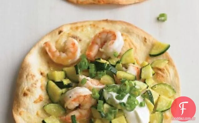 Camarão E Abobrinha Tostadas