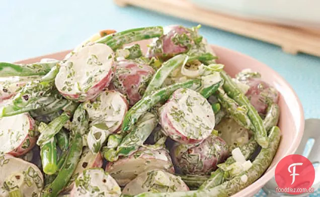 Salada de batata e feijão verde