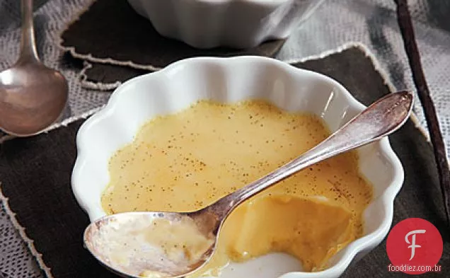 Creme Assado Com Feijão De Baunilha