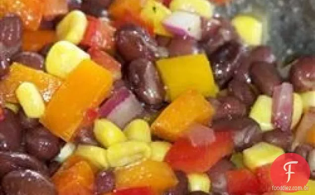 Feijão preto e Salsa de milho