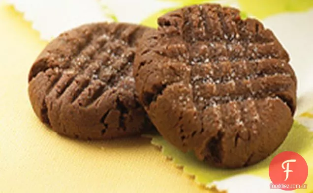 Biscoitos De Manteiga De Amendoim De Chocolate Macio E Mastigável