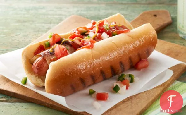 Cachorros-Quentes Embrulhados Em Bacon