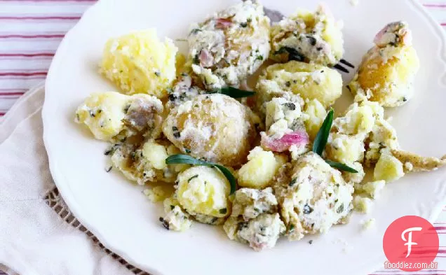 Salada De Batata Com Molho Deusa Verde