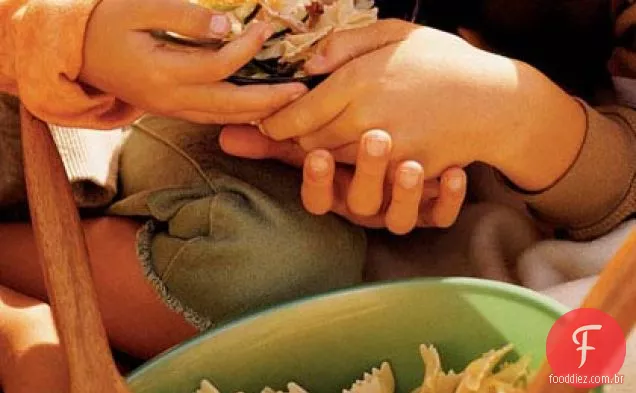 Farfalle com abobrinha e Prosciutto