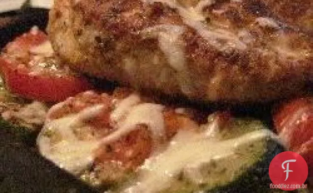 Frango assado e abobrinha
