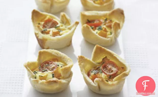 Squash & Cherry Tomato Quiche Cups