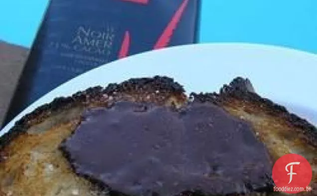 Chocolate e sal marinho Crostini
