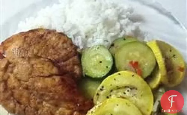 Abobrinha Grelhada Com Limão E Pimenta
